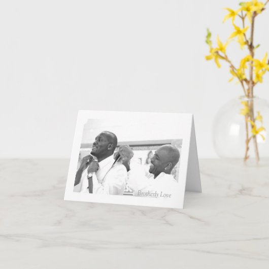 Brüderliche Liebe Karte (Gelbe Blume)