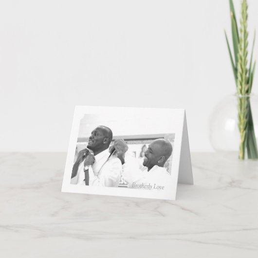 Brüderliche Liebe Karte (Vorderseite)