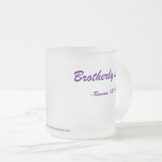 Brüderliche Liebe Mattglastasse (VorderseiteRechts)