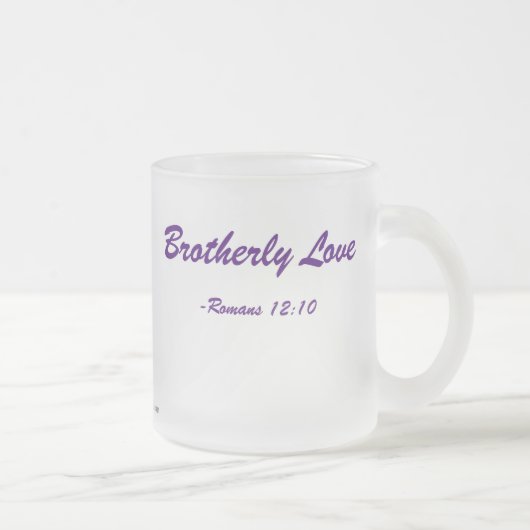 Brüderliche Liebe Mattglastasse (Rechts)