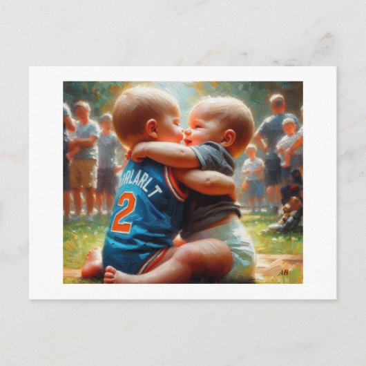 Brüderliche Liebe, Postkarte (Vorderseite)