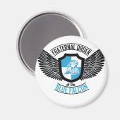 Brüderlicher Orden des Blauen Falken, Blauer Falke Magnet (Vorderseite/Rückseite)