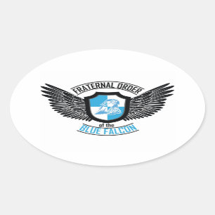 Brüderlicher Orden des Blue Falcon Sticker