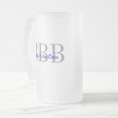 Brüderlichkeits-Gewohnheits-Tasse Mattglas Bierglas (Vorderseite Links)