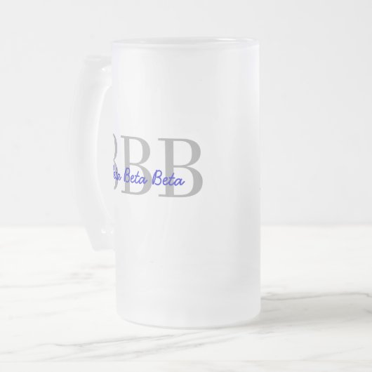 Brüderlichkeits-Gewohnheits-Tasse Mattglas Bierglas (Vorderseite Links)