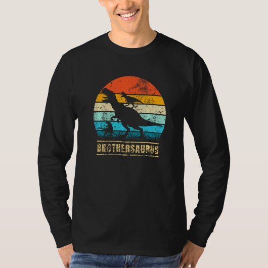 Brüdersaurus rex Bruder Saurus Dinosaurier T-Shirt (Vorderseite)