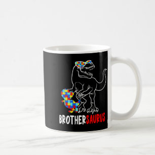Brüdersaurus T Rex Dinosaur Autismus-Bewusstsein B Kaffeetasse