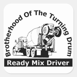 Bruderschaft der Drehtrommel Quadratischer Aufkleber