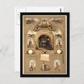 Bruderschaft der Lokomotivingenieure Postkarte (Vorne/Hinten)