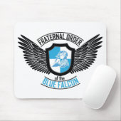 Bruderschaft des blauen Falken, blauer Falke Mousepad (Mit Mouse)