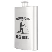 Bruderschaft des Telemarkskifahrens Flachmann (Links)