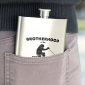 Bruderschaft des Telemarkskifahrens Flachmann (Beispiel)