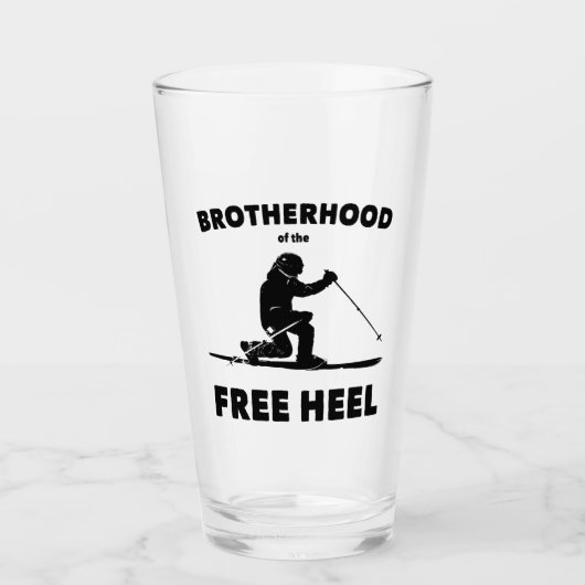 Bruderschaft des Telemarkskifahrens Glas (Vorderseite)