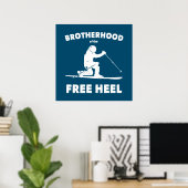 Bruderschaft des Telemarkskifahrens Poster (Heimbüro)