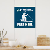 Bruderschaft des Telemarkskifahrens Poster (Küche)