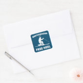 Bruderschaft des Telemarkskifahrens Quadratischer Aufkleber (Umschlag)