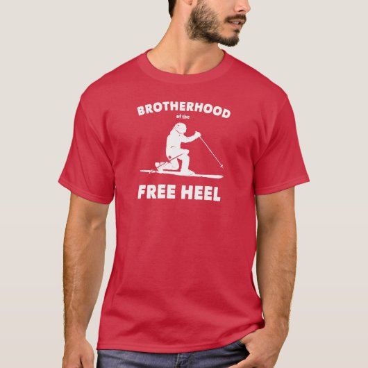 Bruderschaft des Telemarkskifahrens T-Shirt (Vorderseite)