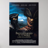 Bruderschaft des Wolfs Französisch Poster (Vorne)