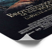 Bruderschaft des Wolfs Französisch Poster (Ecke)