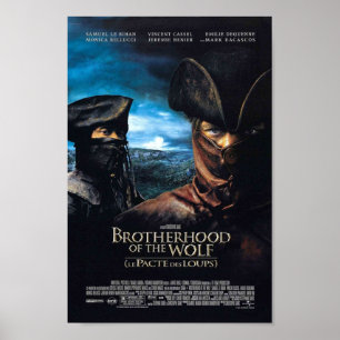 Bruderschaft des Wolfs Französisch Poster