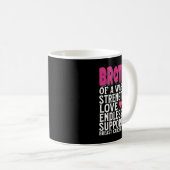 Bruderschaft eines Brustkrebses eines Kriegers Kaffeetasse (VorderseiteRechts)