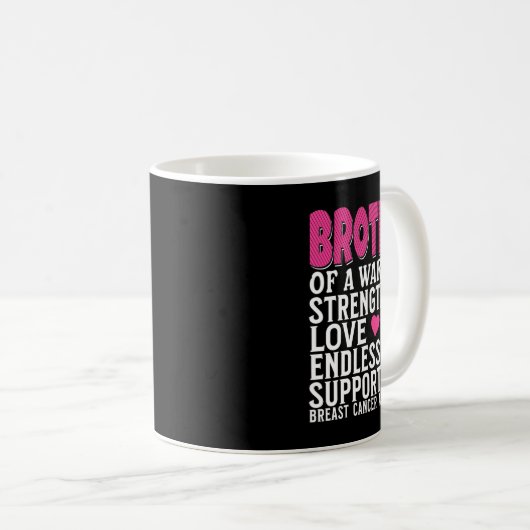 Bruderschaft eines Brustkrebses eines Kriegers Kaffeetasse (VorderseiteRechts)