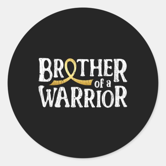 Bruderschaft eines Kriegers Runder Aufkleber (Vorderseite)