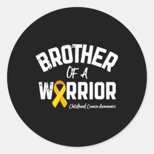 Bruderschaft eines Kriegers Runder Aufkleber