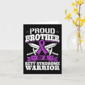 Bruderschaft eines Rett-Syndroms - Bewusstsein des Karte (Gelbe Blume)