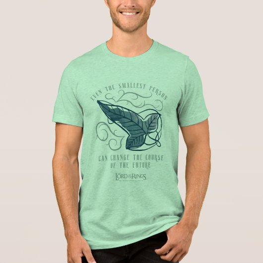Bruderschaft Elben Brosche Zitat Grafik Tri-Blend Shirt (Vorderseite)