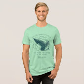 Bruderschaft Elben Brosche Zitat Grafik Tri-Blend Shirt (Vorderseite voll)