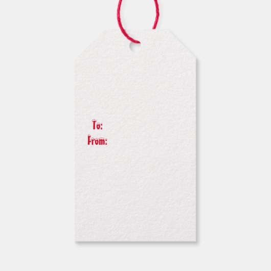 Bruderschaft schneebedeckte Tags Geschenkanhänger (Rückseite)