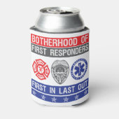 Bruderschaft von First Respondern Dosenkühler (Kanne Rückseite)
