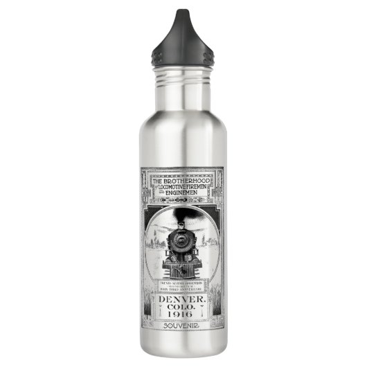 Bruderschaft von Triebfahrzeugführern Edelstahlflasche (Links)