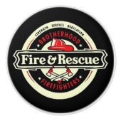 Bruderschafterfeuerwehr Keramikknauf (Vorderseite)