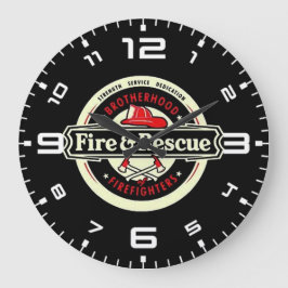 Bruderschafts-Feuerwehrmänner Große Wanduhr