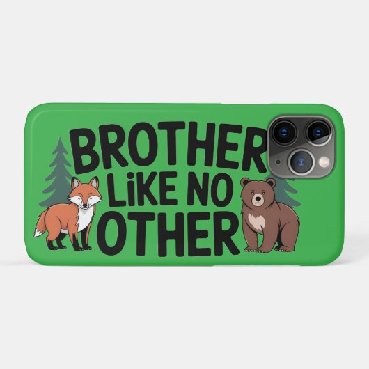 Brüderschaftsgrafik: Illustration von Fuchs und Bä Case-Mate iPhone Hülle (Rückseite (Horizontal))