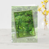 Bruderverlust des Beileids, ruhige Flusslandschaft Karte (Gelbe Blume)