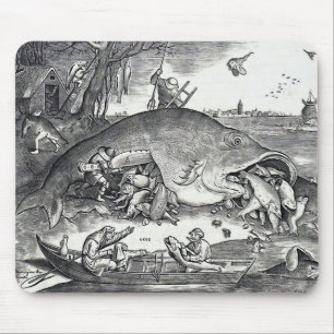 Bruegel , "Der große Fisch isst den kleinen Fisch. Mousepad