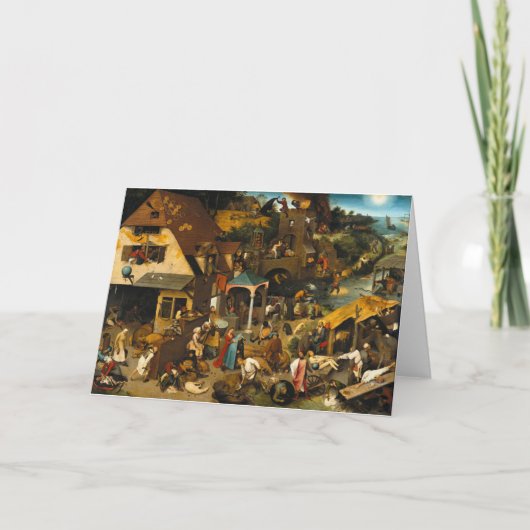 Bruegel Netherlandish Sprichwörter Karte (Vorderseite)