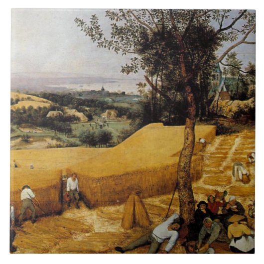 Bruegel the Elder - The Harvesters Fliese (Vorderseite)
