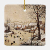 Bruegel the Elder - Winter Landscape, Keramikornament (Rückseite)