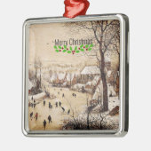 Bruegel the Elder - Winter Landscape, Ornament Aus Metall (Links)