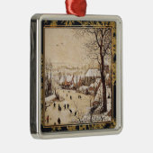 Bruegel the Elder - Winter Landscape Ornament Aus Metall (Rechts)