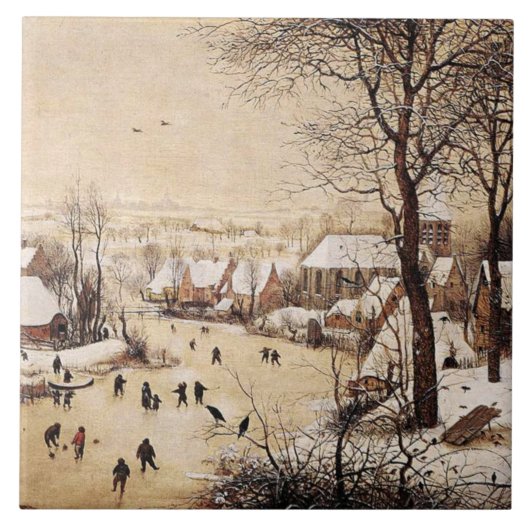 Bruegel the Elder - Winterlandschaft Fliese (Vorderseite)
