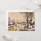 Bruegel the Elder - Winterlandschaft Karte (Vorderseite/Rückseite Beispiel)