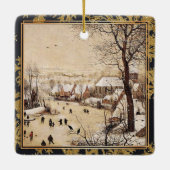 Bruegel the Elder - Winterlandschaft Keramikornament (Rückseite)