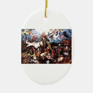 Bruegels "Der Fall der Engel der Rebellen" (1562) Keramik Ornament