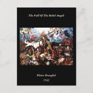 Bruegels "Der Fall der Engel der Rebellen" (1562) Postkarte