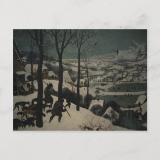 Bruegel's Jäger im Schnee Postkarte